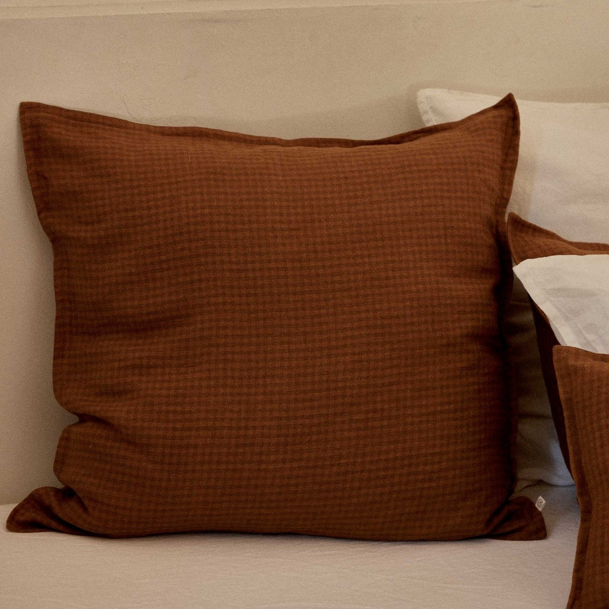 linen-pillowcase-eurosham-vichy-marsala