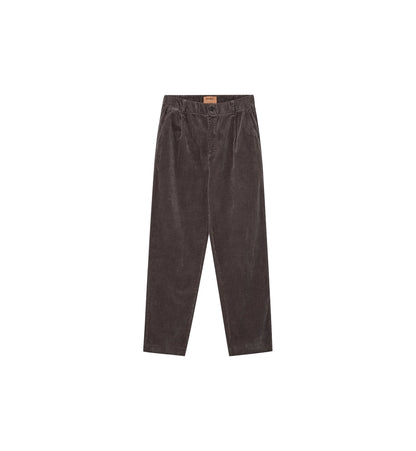 Front flatlay view of MOS MOSH Gallery Canada Conor Corduroy Pant in Castlerock on a white background.