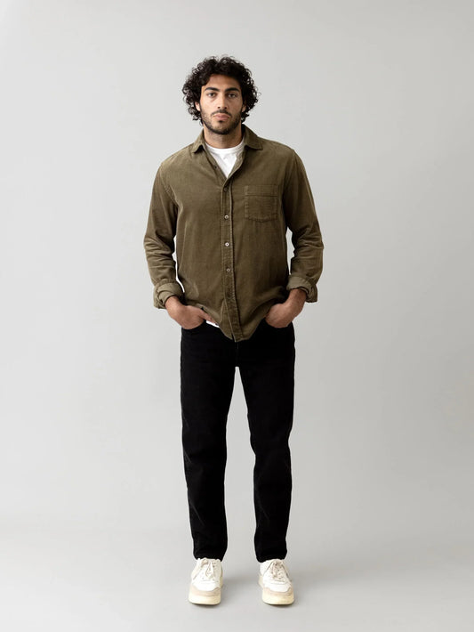 Mos Mosh Gallery Hunt Soft String Pant in Black – front view – available at Textile Apparel Kelowna