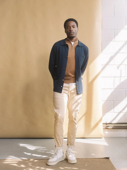 Mos Mosh Gallery Hunt Soft String Pant in Tan Cold-Kit – full length front view – shop in Kelowna at Textile Apparel