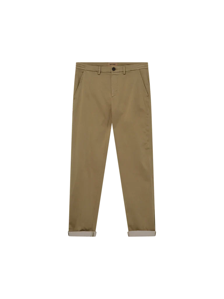 SS25 - Mos Mosh Gallery - Hunt Soft String Pant in New Sand - front Display 3