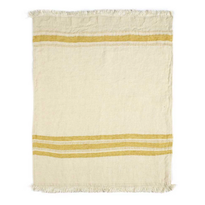 Libeco | Belgian Linen Fouta | Mustard Stripe