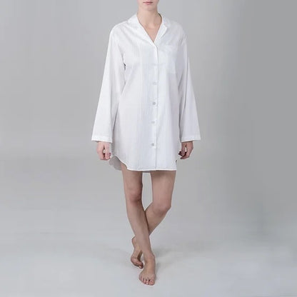 Pallermo Sleep Shirt | White