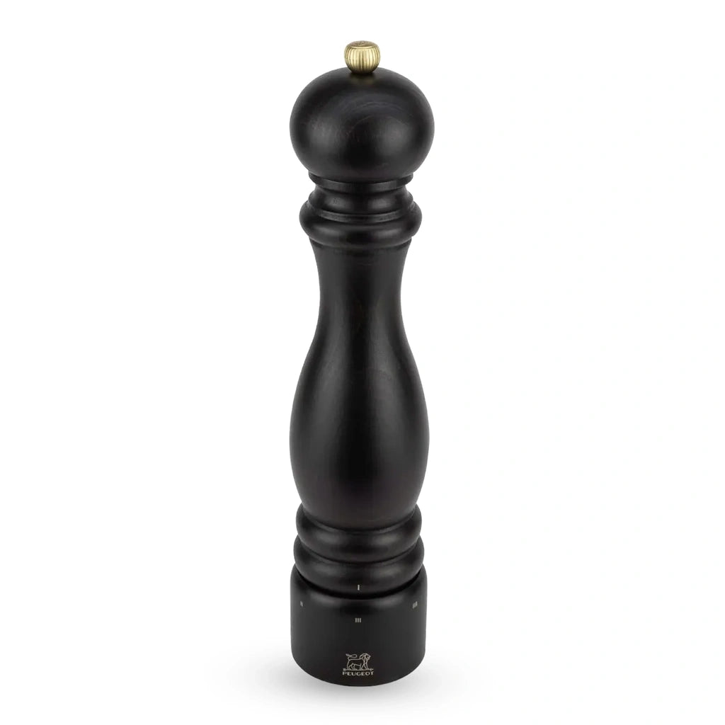 Peugeot Paris u'Select pepper mill in chocolate, on a white background.