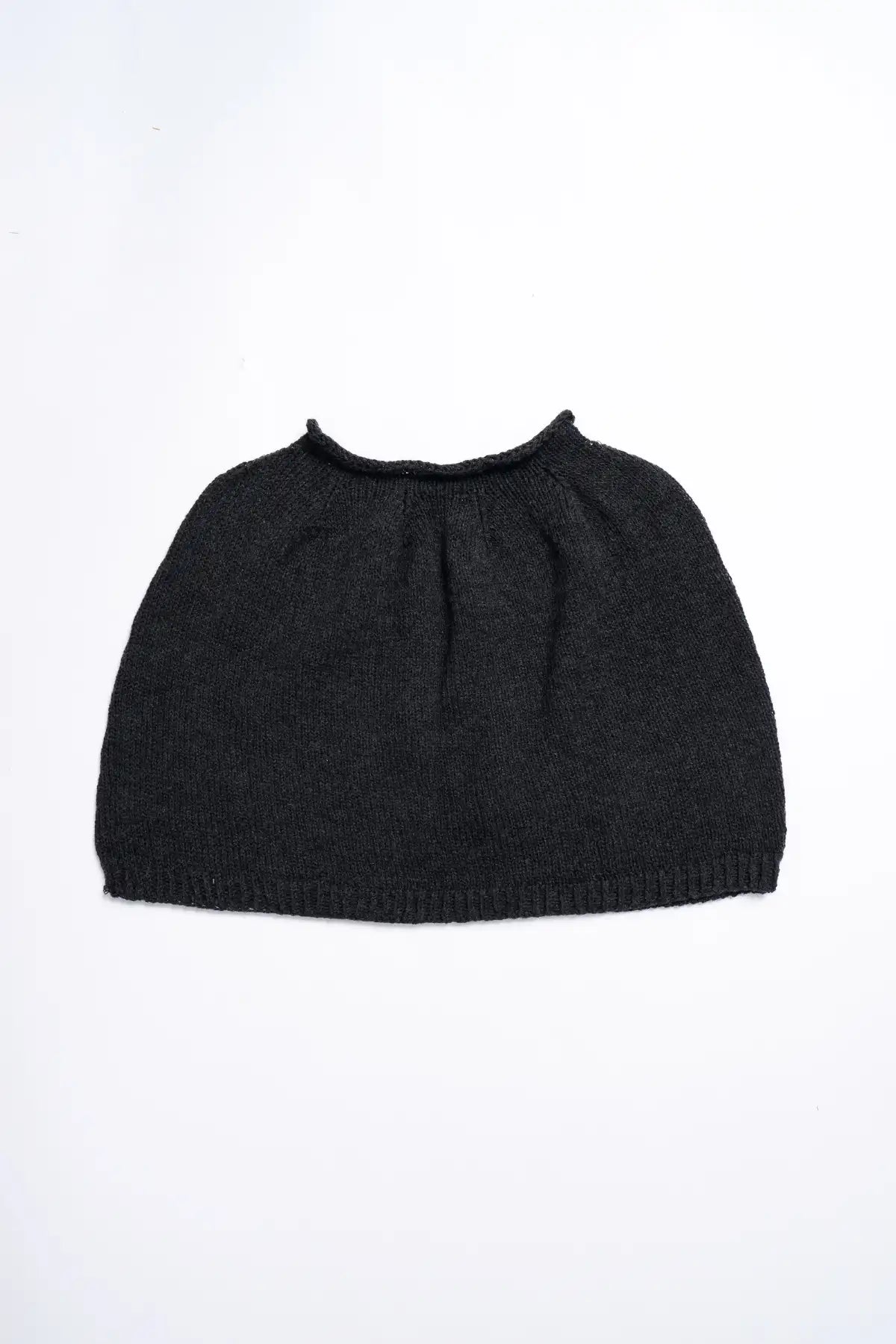 Dinadi Black Poncho in Soft Knit Fabric, Perfect for Layering in Cool Weather in Kelowna and Canada