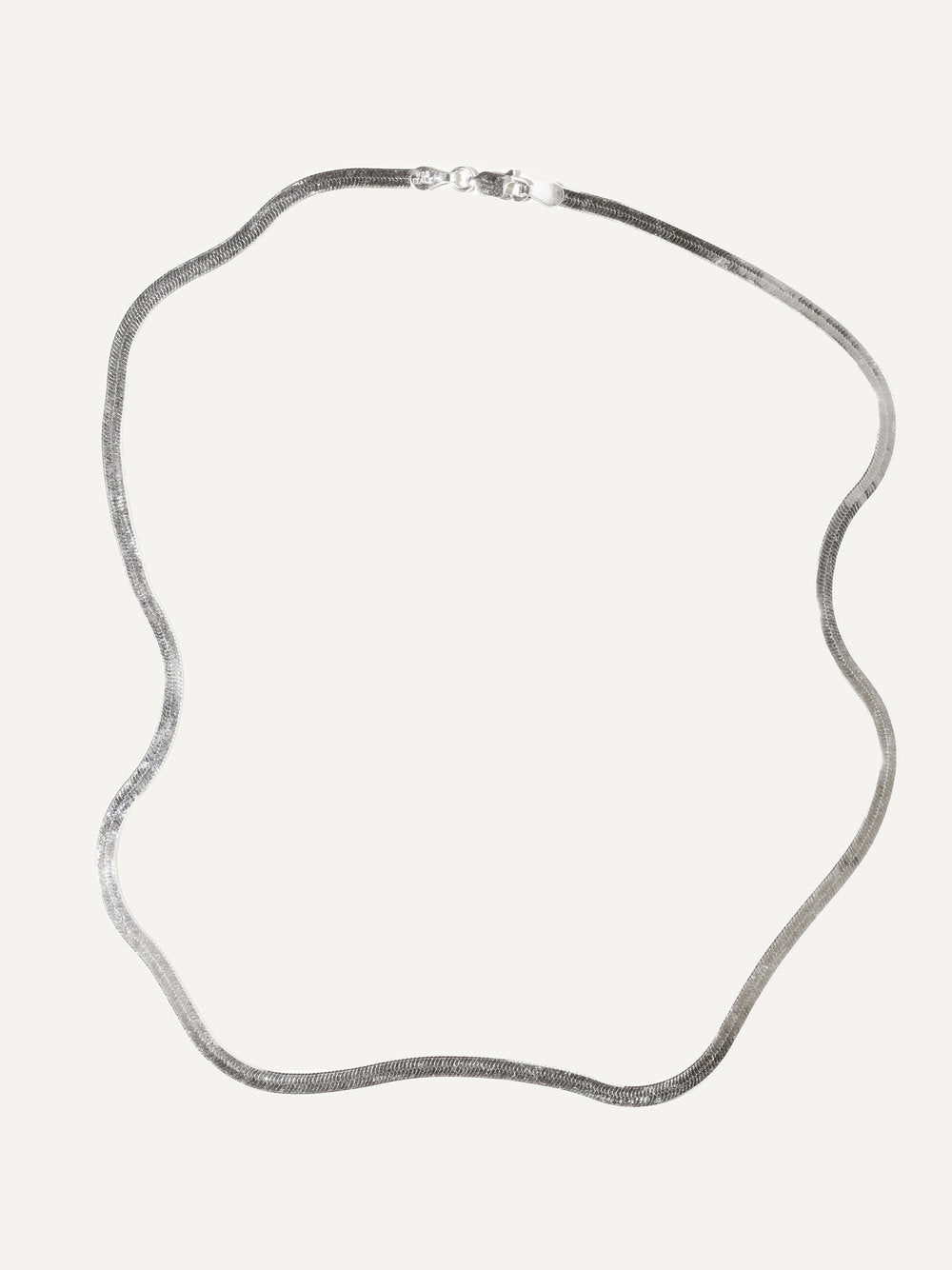 Boa Bijoux - SS24 - Flo Herringbone Chain Silver Sterling - display 1