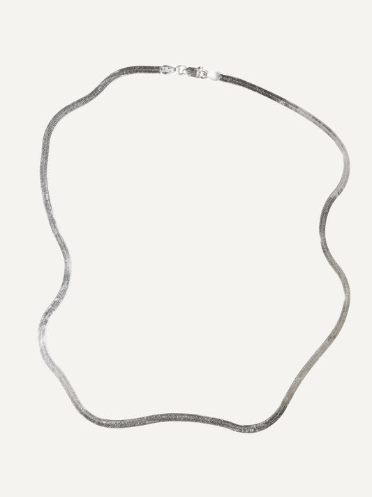 Boa Bijoux - SS24 - Flo Herringbone Chain Silver Sterling - display 1