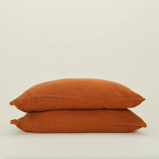 Hawkins NY Simple Linen Pillowcases