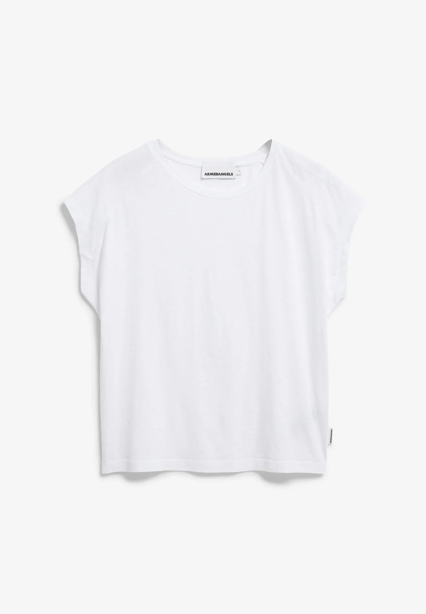 ARMEDANGELS Canada - SLUB Jersey T-Shirt in White flat lay front view