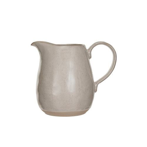 Reactive Glaze | Stoneware Pitcher | Cream