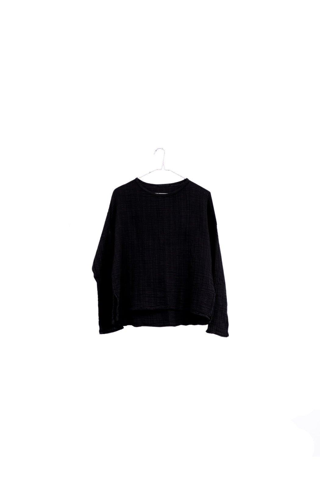 FW23 - It is well L.A Organic Gauze top long sleeve in black  