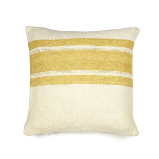 LIBECO | The Belgian Pillow Cover | Mustard Stripe | 20x20"