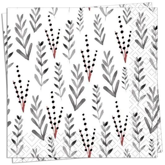 Leaves Pattern Luncheon Napkin