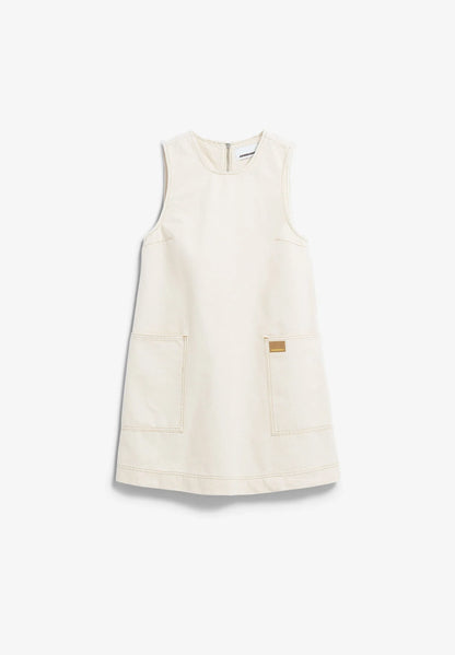 ARMEDANGELS Canada - WORKWEAR CANVAS Mini Dress Undyed - flat lay image